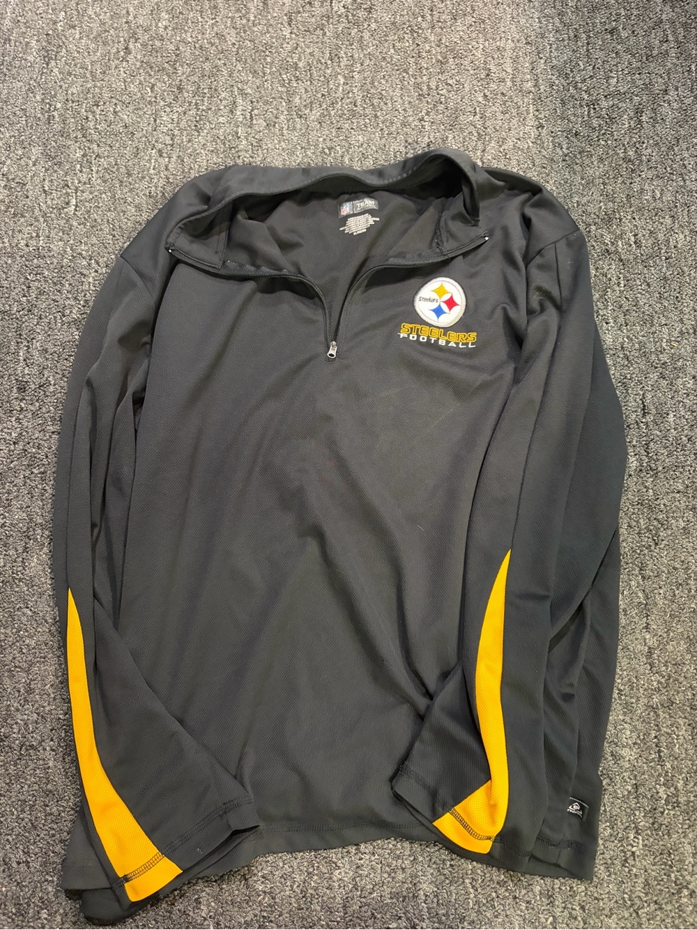 NFL Black & Gold Quarter-Zip Shirt Jacket